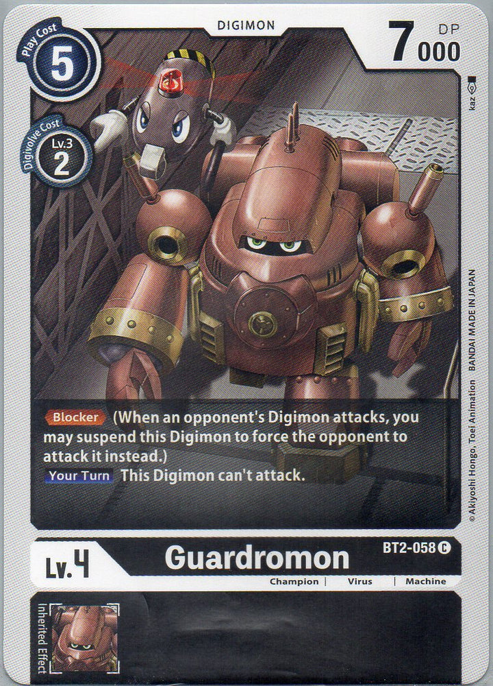 BT2-058 C Guardromon - Common - KC Collectibles au