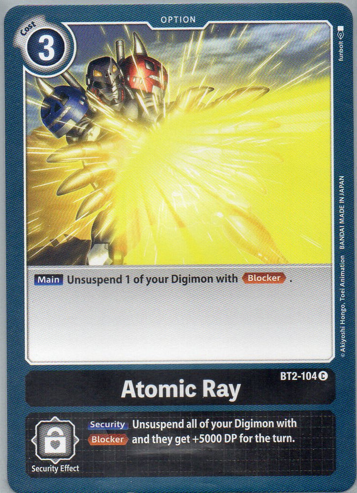 BT2-104 C Atomic Ray - Common - KC Collectibles au