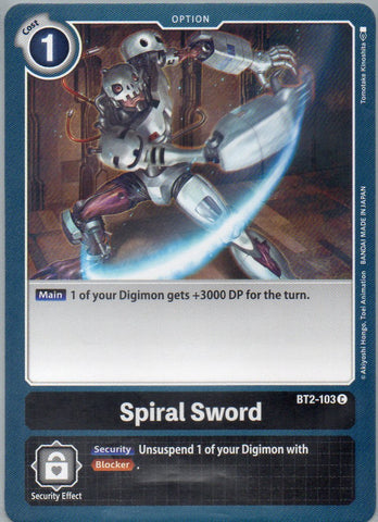 BT2-103 C Spiral Sword - Common - KC Collectibles au