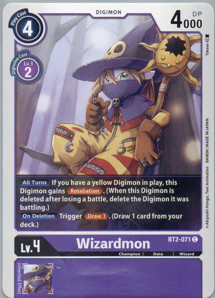 BT2-071 C Wizardmon - Common - KC Collectibles au