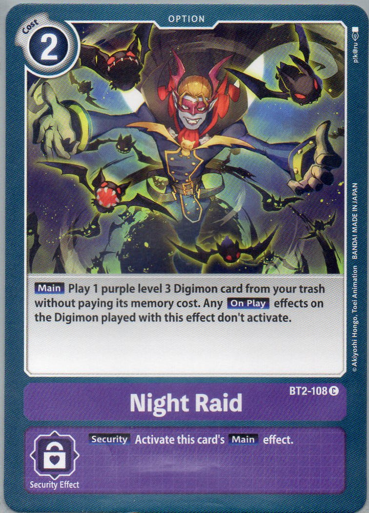 BT2-108 C Night Raid - Common - KC Collectibles au