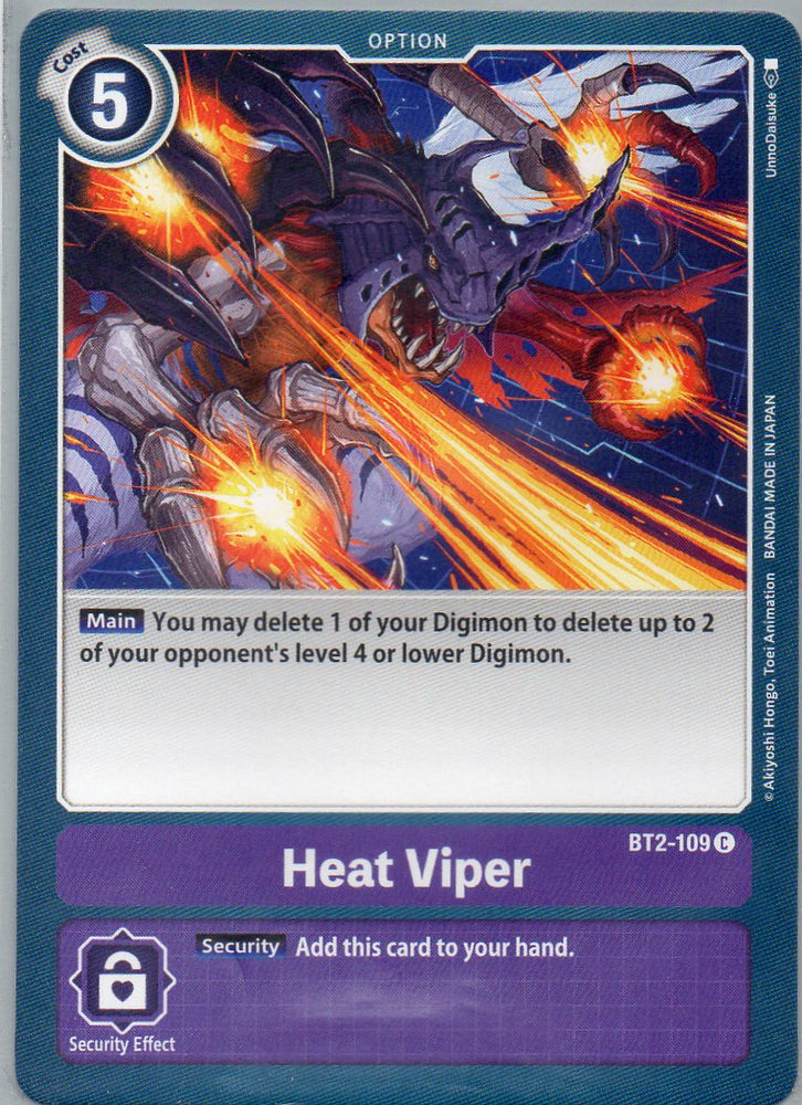 BT2-109 C Heat Viper - Common - KC Collectibles au