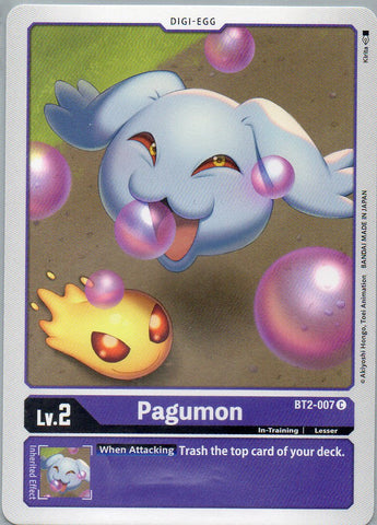 BT2-007 C Pagumon - Common - KC Collectibles au