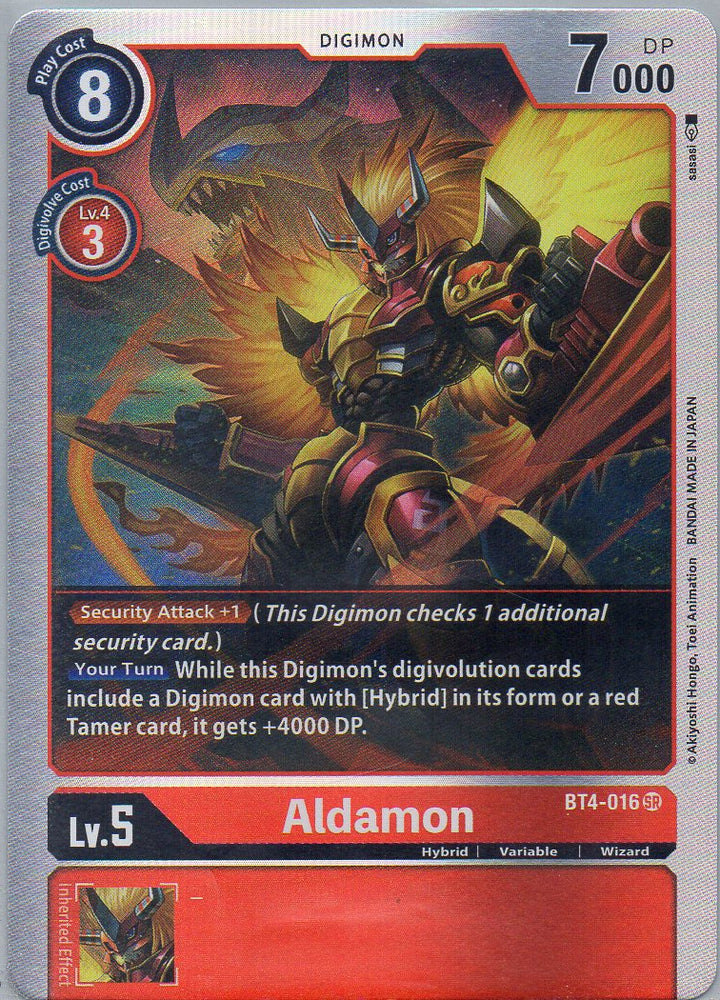 BT4-016 SR Aldamon - Super Rare - KC Collectibles au