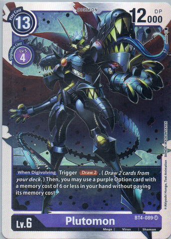 BT4-089 SR Plutomon - Super Rare - KC Collectibles au