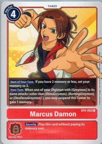 BT4-092 R Marcus Damon - Rare - KC Collectibles au