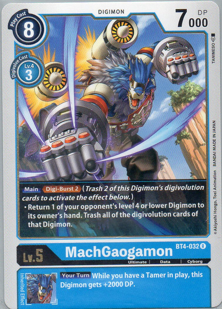 BT4-032 R MachGaogamon - Rare - KC Collectibles au