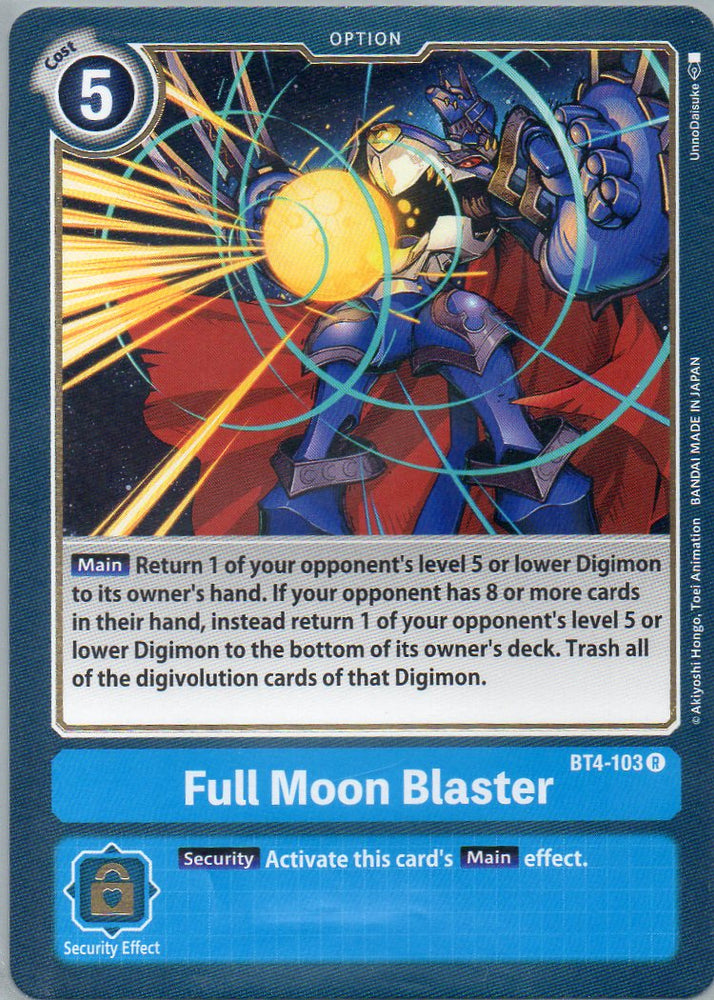 BT4-103 R Full Moon Blaster - Rare - KC Collectibles au