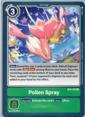 BT4-107 R Pollen Spray - Rare - KC Collectibles au