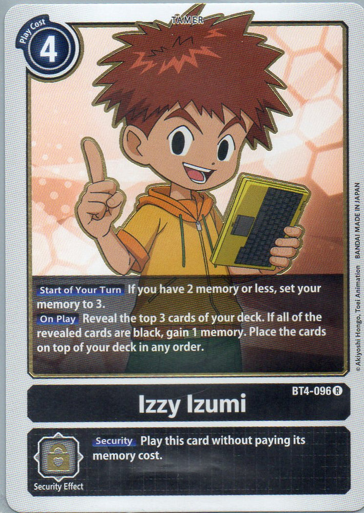 BT4-096 R Izzy Izumi - Rare - KC Collectibles au