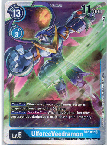 BT2-032 SR UlforceVeedramon - Super Rare - KC Collectibles au