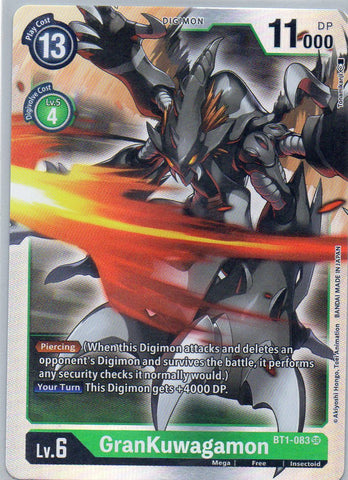 BT1-083 SR GranKuwagamon - Super Rare - KC Collectibles au