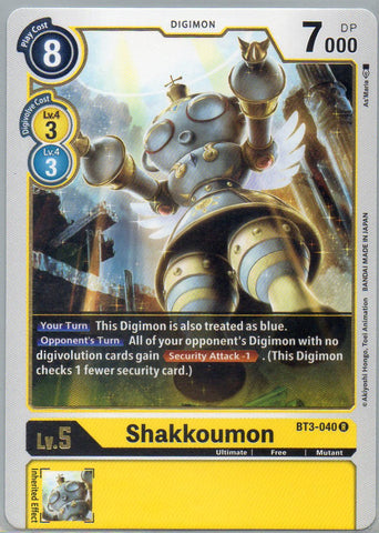 BT3-040 R Shakkoumon - Rare - KC Collectibles au