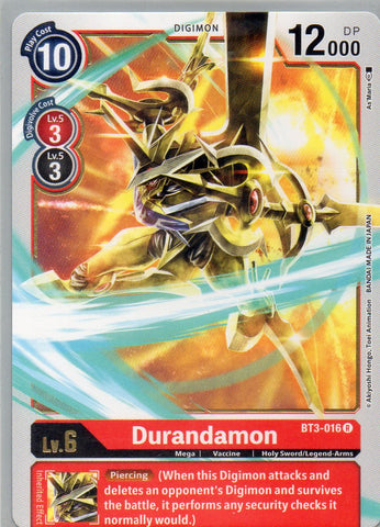 BT3-016 R Durandamon - Rare - KC Collectibles au