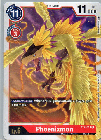 BT2-019 R Phoenixmon - Rare - KC Collectibles au