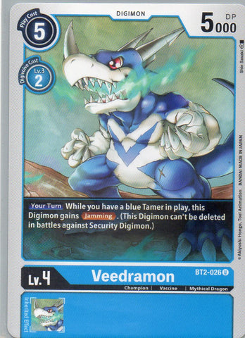 BT2-026 U Veedramon - Uncommon - KC Collectibles au