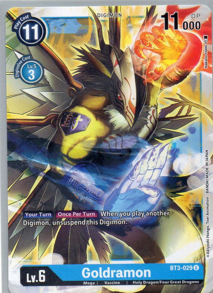 BT3-029 U Goldramon - Uncommon - KC Collectibles au