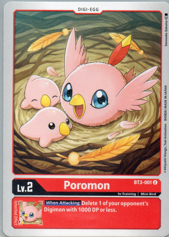 BT3-001 U Poromon - Uncommon - KC Collectibles au