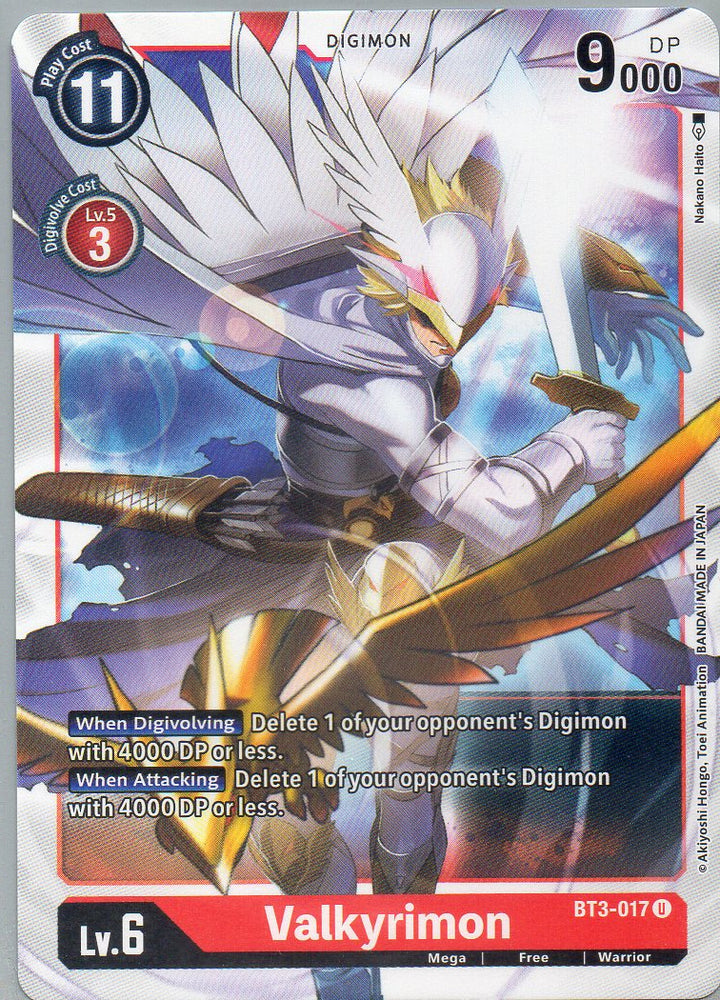 BT3-017 U Valkyrimon - Uncommon - KC Collectibles au