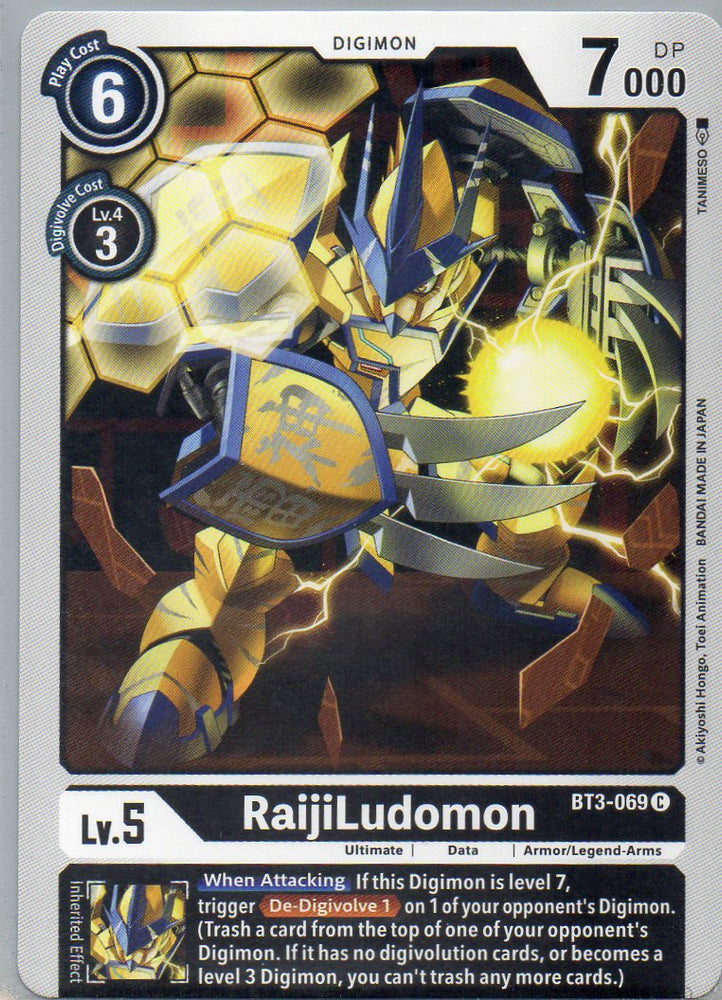 BT3-069 C RaijiLudomon - Common - KC Collectibles au