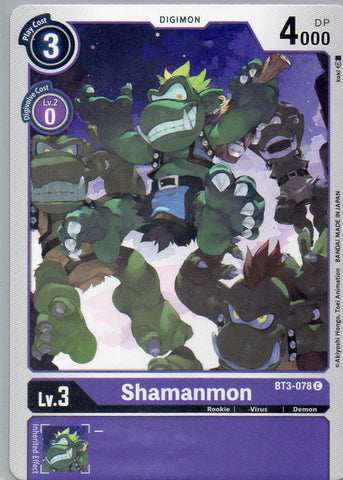 BT3-078 C Shamanmon - Common - KC Collectibles au