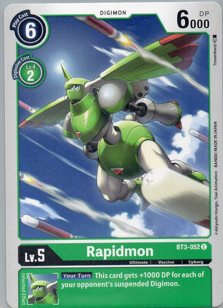 BT3-052 C Rapidmon - Common - KC Collectibles au