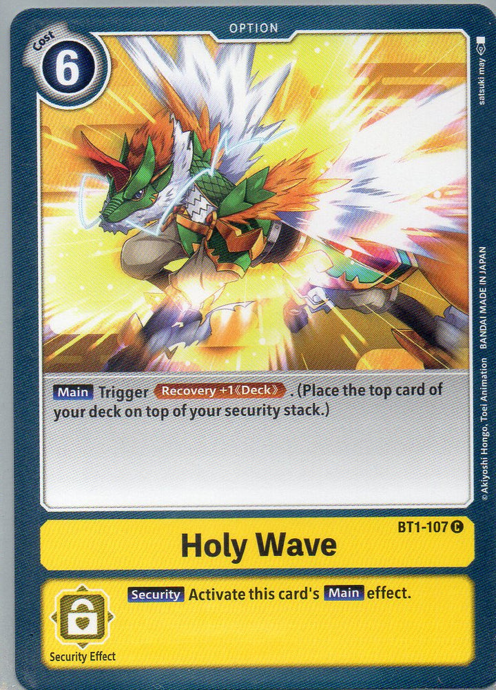 BT1-107 C Holy Wave - Common - KC Collectibles au