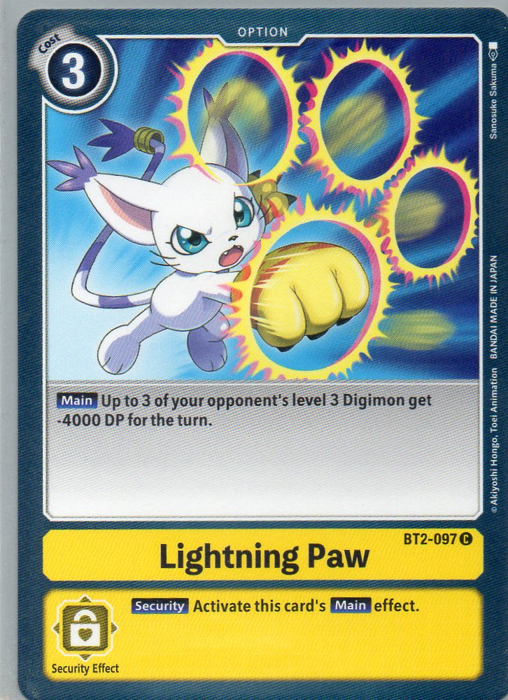 BT2-097 C Lightning Paw - Common - KC Collectibles au