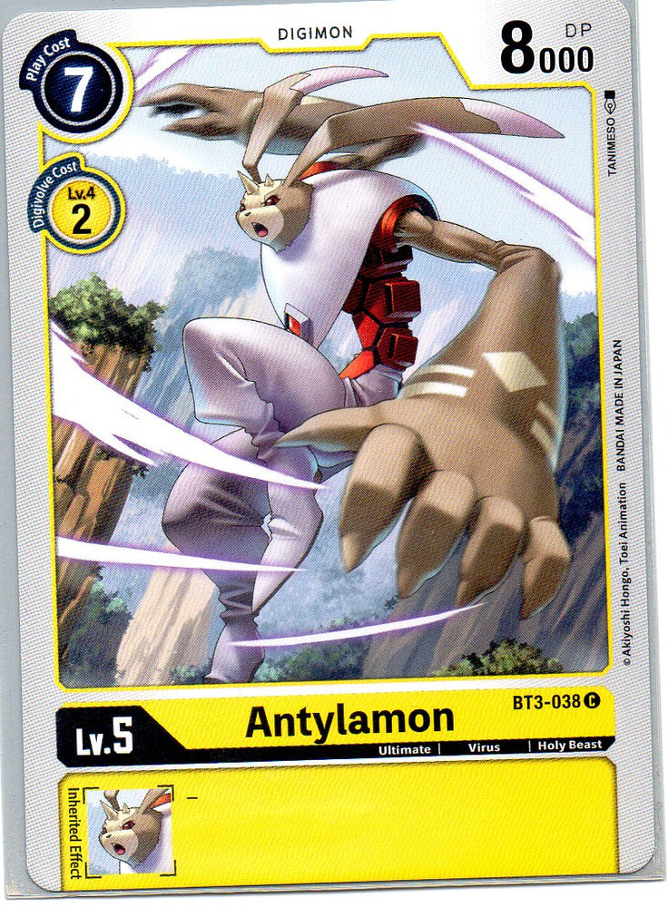 BT3-038 C Antylamon - Common - KC Collectibles au