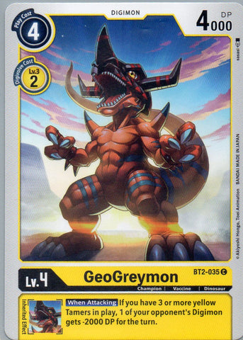 BT2-035 C GeoGreymon - Common - KC Collectibles au