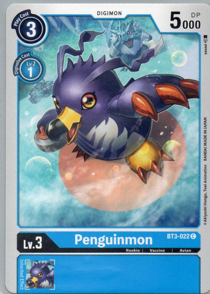 BT3-022 C Penguinmon - Common - KC Collectibles au