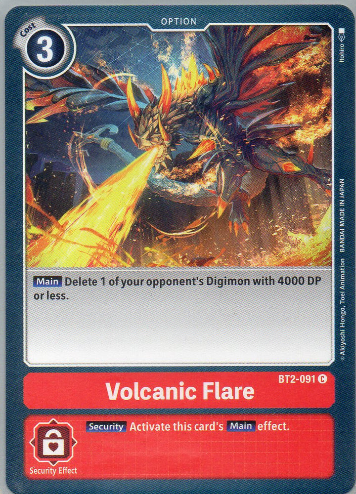 BT2-091 C Volcanic Flare - Common - KC Collectibles au