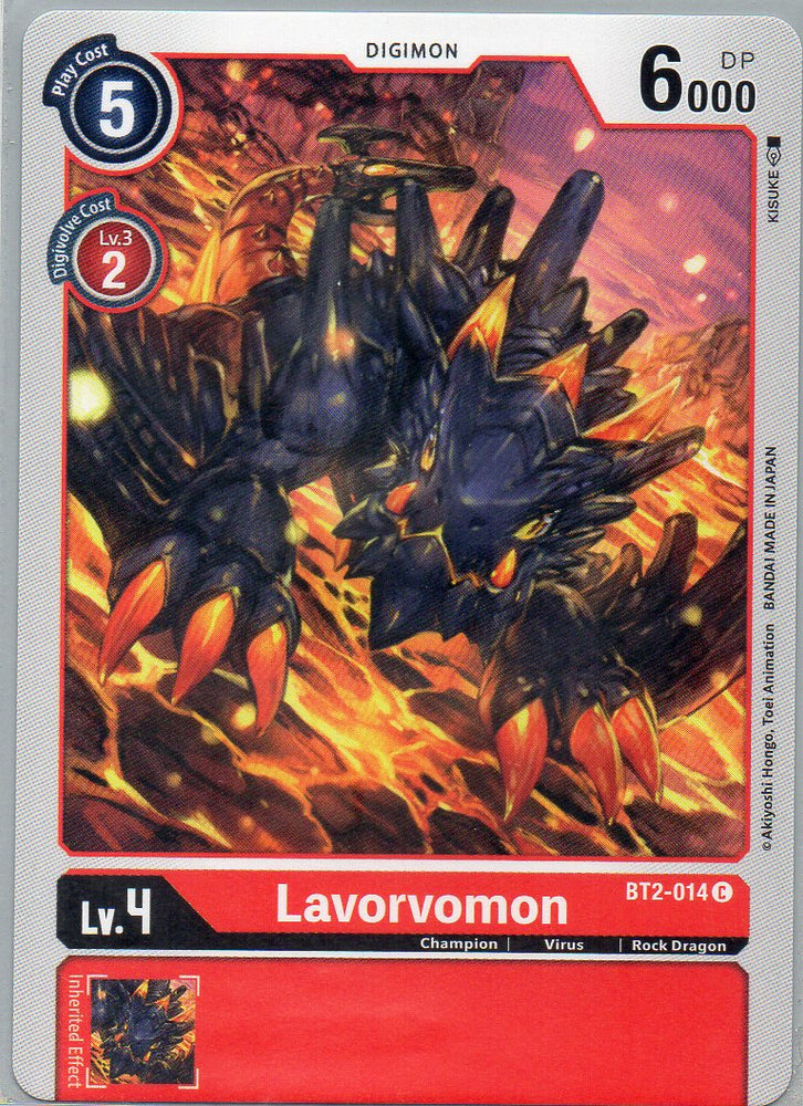 BT2-014 C Lavorvomon - Common - KC Collectibles au