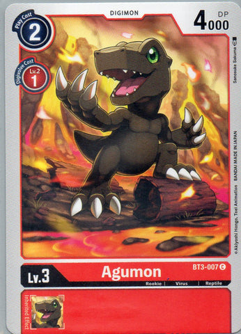 BT3-007 C Agumon - Common - KC Collectibles au