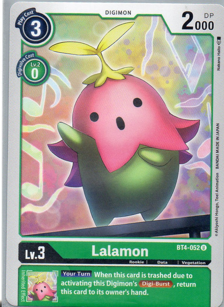 BT4-052 U Lalamon - Uncommon - KC Collectibles au