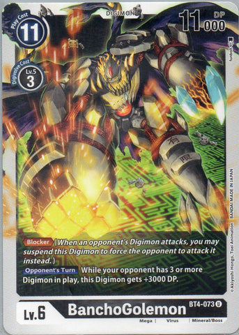 BT4-073 U BanchoGolemon - Uncommon - KC Collectibles au