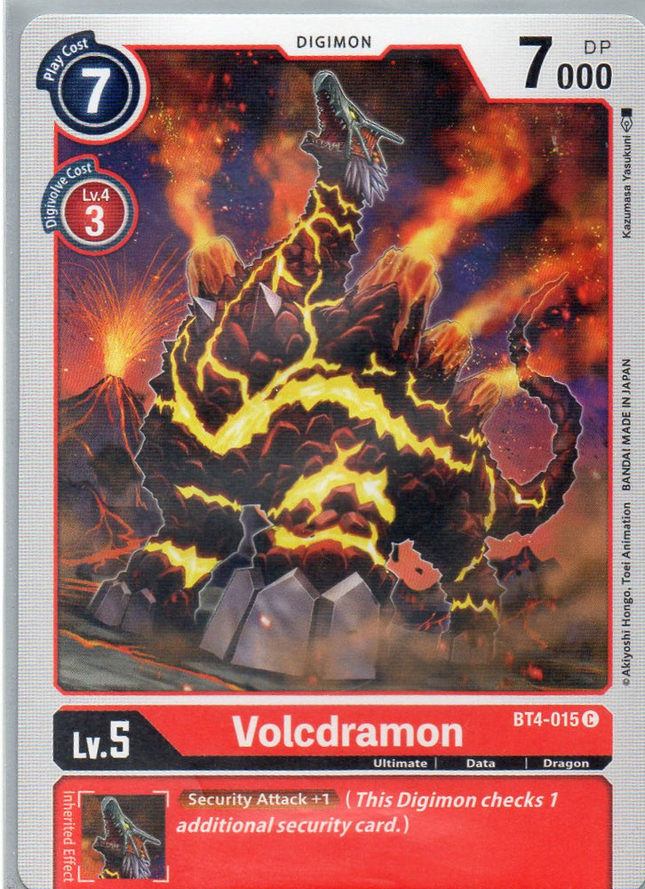 BT4-015 C Volcdramon - Common - KC Collectibles au