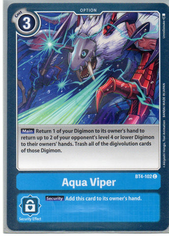 BT4-102 C Aqua Viper - Common - KC Collectibles au