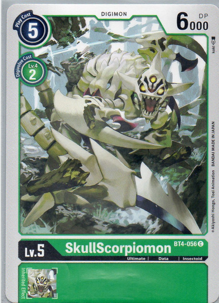 BT4-056 C SkullScorpiomon - Common - KC Collectibles au