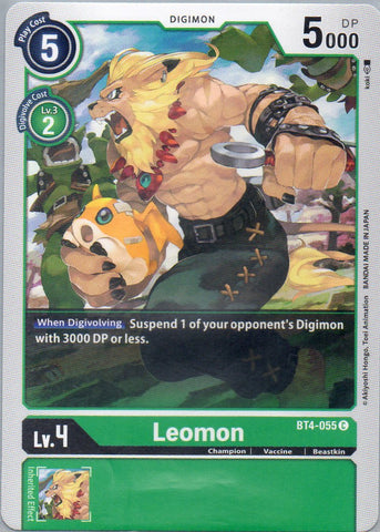 BT4-055 C Leomon - Common - KC Collectibles au