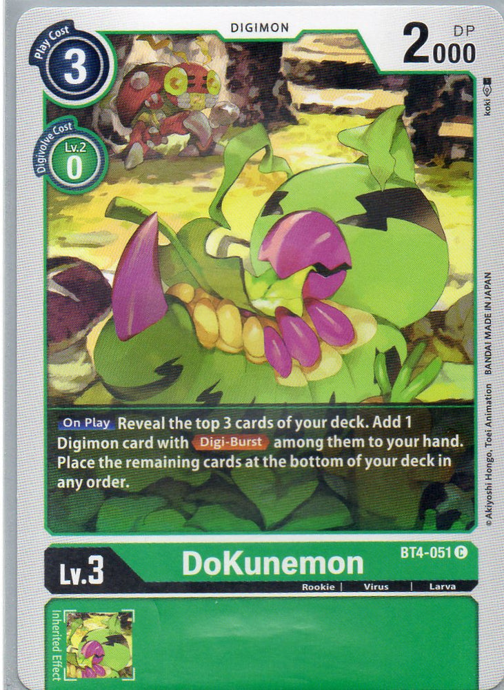 BT4-051 C DoKunemon - Common - KC Collectibles au