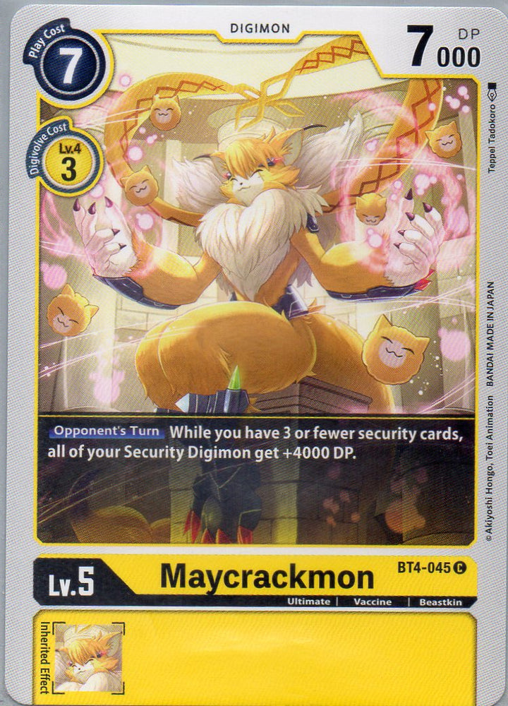 BT4-045 C Maycrackmon - Common - KC Collectibles au