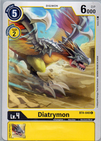 BT4-040 C Diatrymon - Common - KC Collectibles au