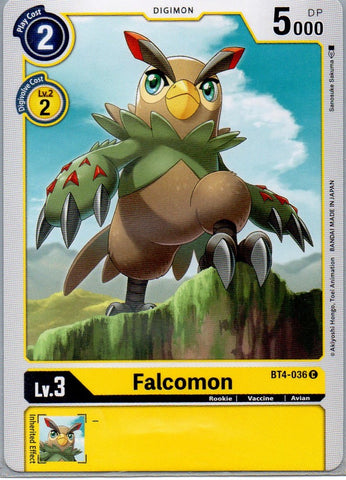 BT4-036 C Falcomon - Common - KC Collectibles au