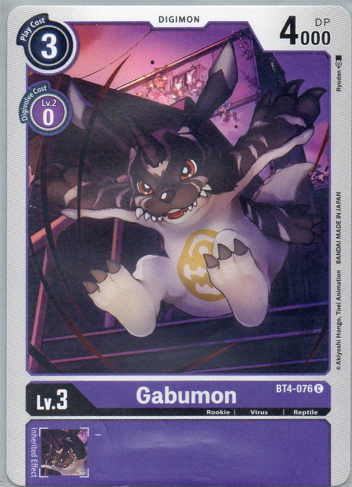 BT4-076 C Gabumon - Common - KC Collectibles au