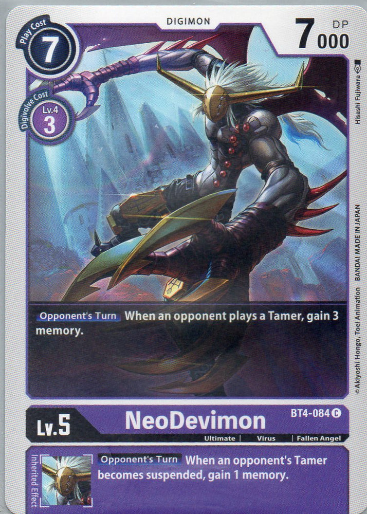 BT4-084 C NeoDevimon - Common - KC Collectibles au