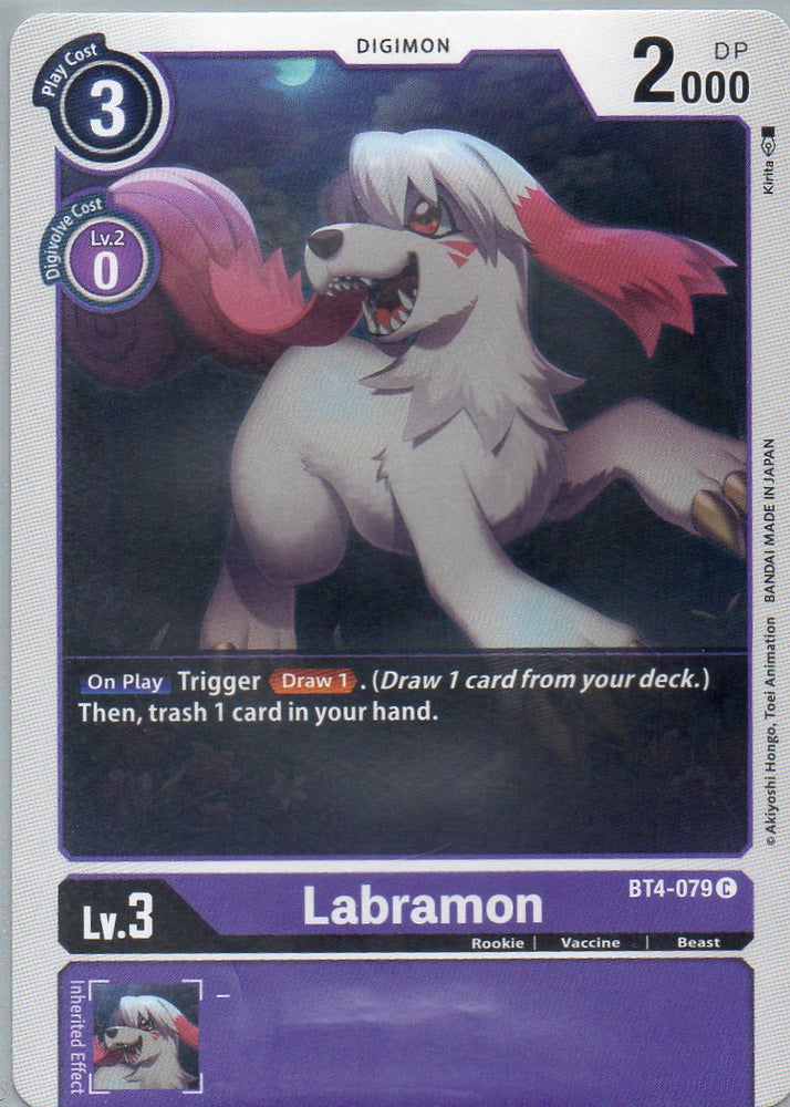 BT4-079 C Labramon - Common - KC Collectibles au