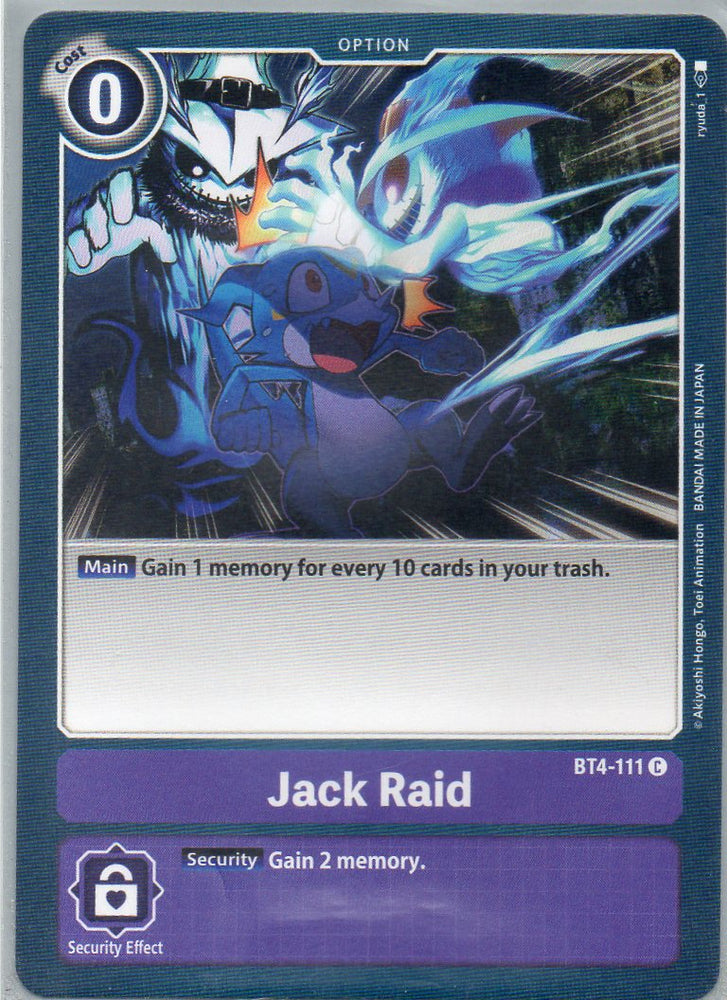 BT4-111 C Jack Raid - Common - KC Collectibles au