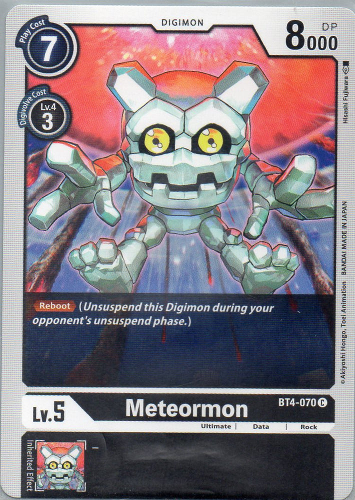 BT4-070 C Meteormon - Common - KC Collectibles au