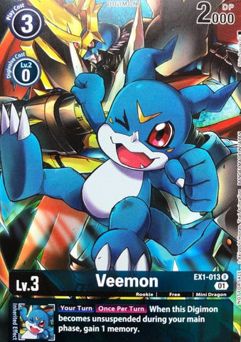 Veemon [EX1-013] (Tamer's Evolution Box 2) [Promotional Cards]